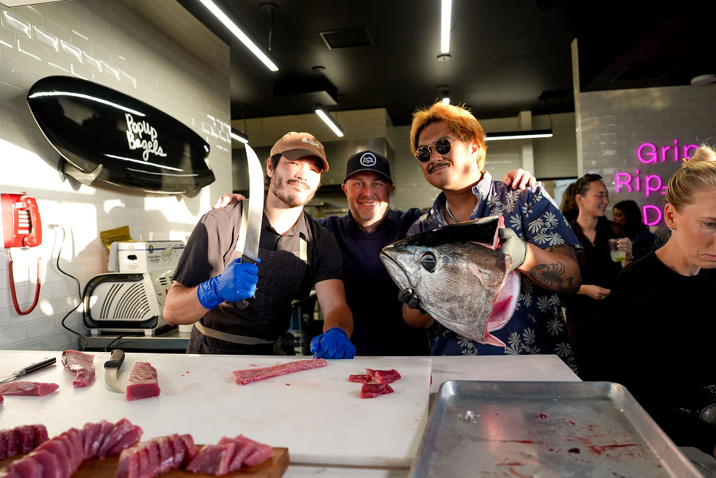 The Otoro cutters with knife and bluefin head